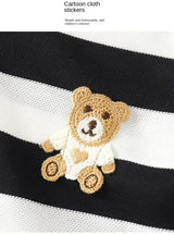 2-Piece Striped Polyester Toddler Summer Outfit Set