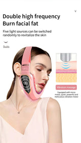 LED Photon Therapy Facial Slimming Vibration Massager - Omega Lifestyles