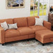 Modern Convertible L Shaped Sectional Sofa - Omega Lifestyles