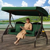 3 Seat Outdoor Porch Swing with Canopy - Omega Lifestyles