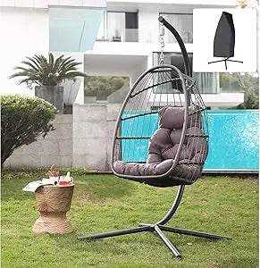 Indoor Outdoor Foldable Egg Swing Chair - Omega Lifestyles