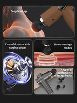 Silent Four-Headed Deep Tissue Percussion Massage Gun - Omega Lifestyles