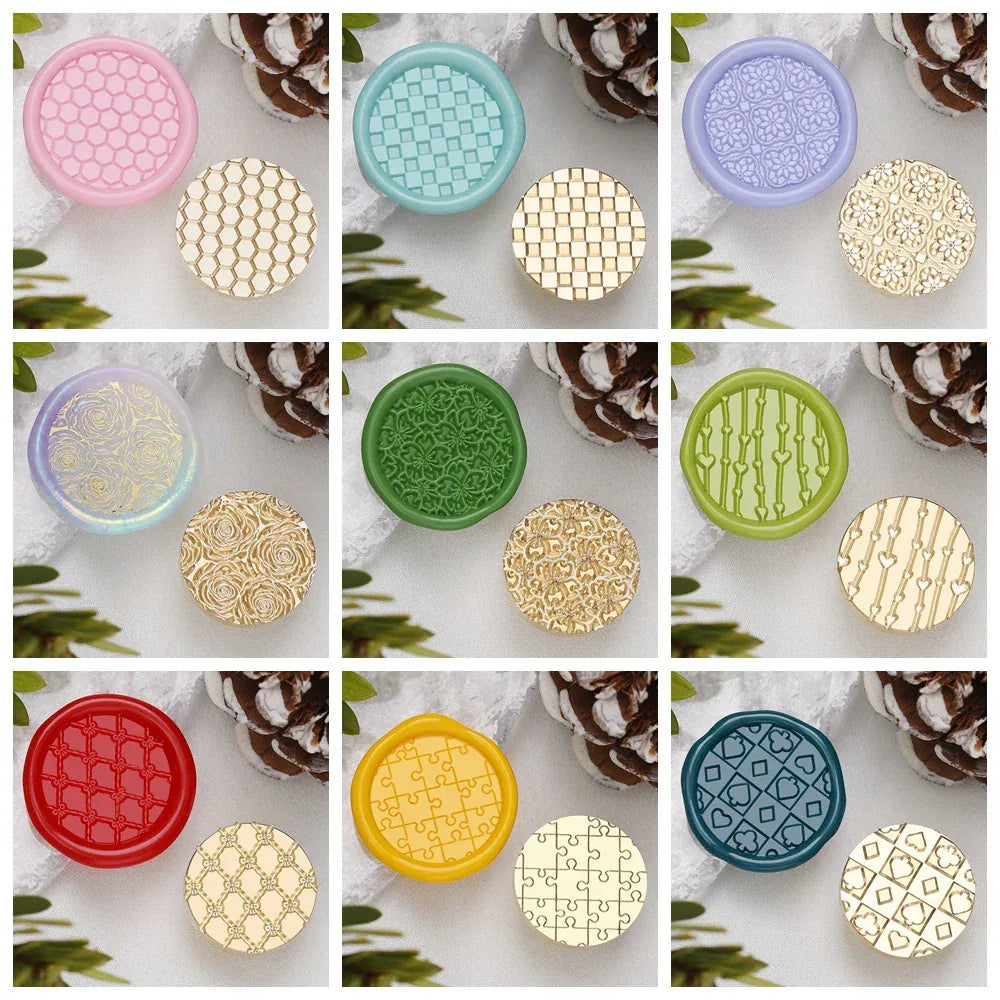 Brass Removable 3D Dragon Scale Wax Seal Stamp Head - Omega Lifestyles