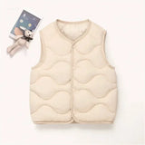 Children’s Thickened Cotton-Polyester Warm Winter Vest