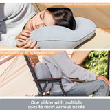 Inflatable Portable Camping Pillow With Built-In Pump - Omega Lifestyles