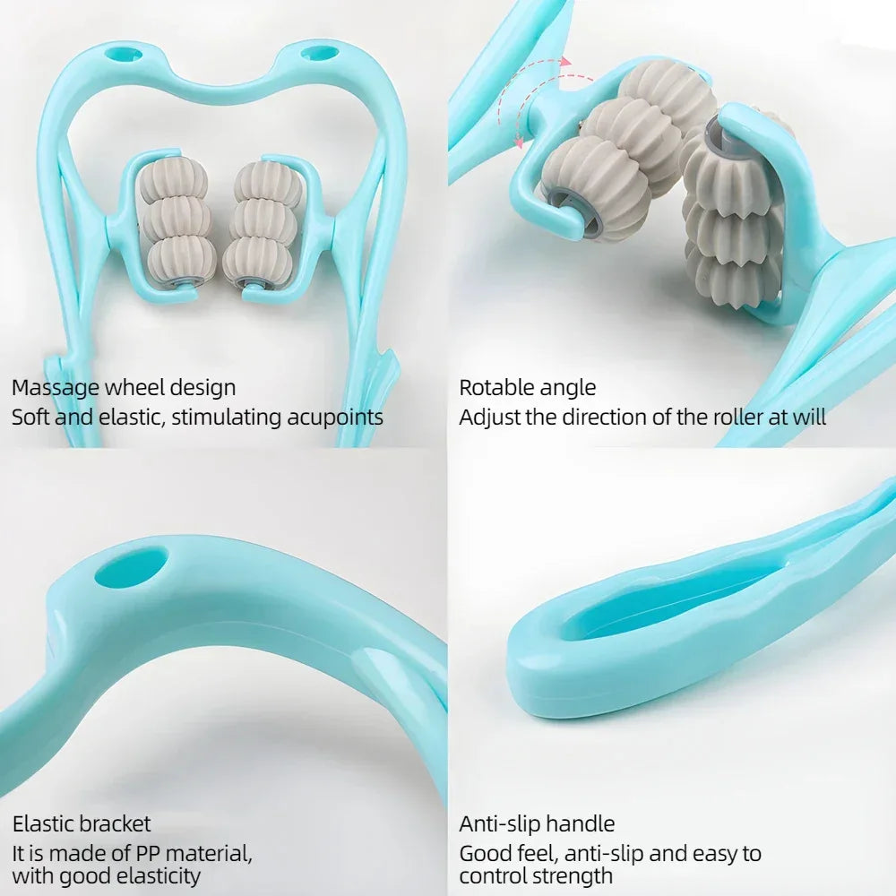 Manual 6-Ball Neck Massage Roller Relaxation Device - Omega Lifestyles