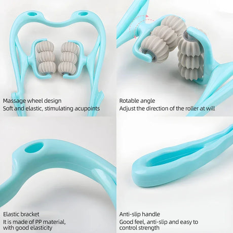 Manual 6-Ball Neck Massage Roller Relaxation Device - Omega Lifestyles