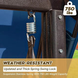 3 Seat Outdoor Porch Swing with Canopy - Omega Lifestyles