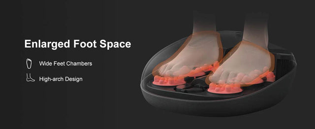 Shiatsu Heated Electric Foot Massager With Rollers - Omega Lifestyles