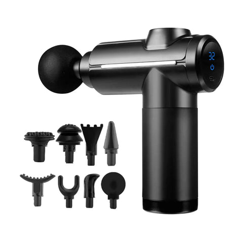 Electric Massage Gun With 8 Heads Touch Screen - Omega Lifestyles