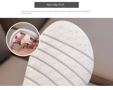 Girls Patent Leather Bow Soft Sole Sport Sandals - Omega Lifestyles