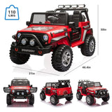 12V Electric 2-Seater Kids Ride On Truck Car With Remote