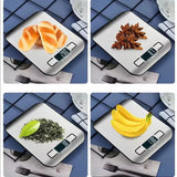 Digital Kitchen Scale Stainless Steel LCD Display - Omega Lifestyles