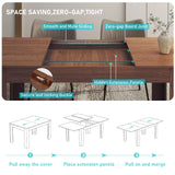 Modern Extendable Wooden Dining Table For 6 To 10 Persons
