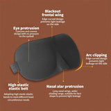 3D Contoured Memory Foam Light-Blocking Sleep Mask - Omega Lifestyles