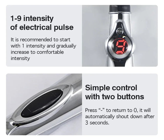 5-Head Electric Acupuncture Point Massage Pen Pain Relief - Omega Lifestyles