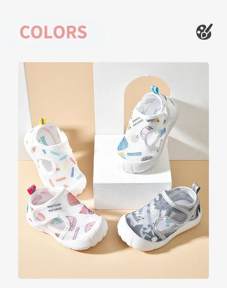 Breathable Air Mesh Kids Unisex First Walker Sandals - Omega Lifestyles