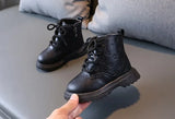 Kids Waterproof Wool Lined Height Increasing Ankle Boots