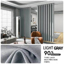 2-Piece Noise Reduction Grommet Top Room Divider Curtain - Omega Lifestyles