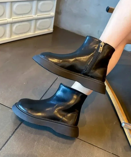 Children's Waterproof Leather Anti-Slippery Ankle Boots - Omega Lifestyles