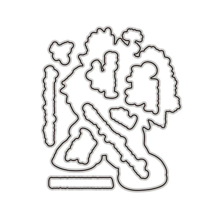 Halloween Silicone Pumpkin Girl Cutting Dies Set - Omega Lifestyles