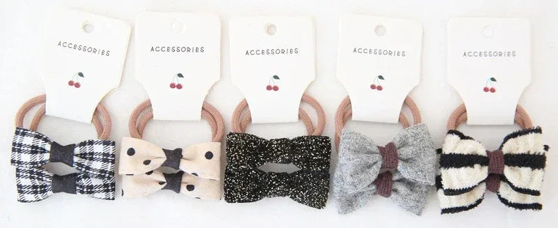 Set Of 10 Cute Elastic Hair Bands For Baby Girls - Omega Lifestyles