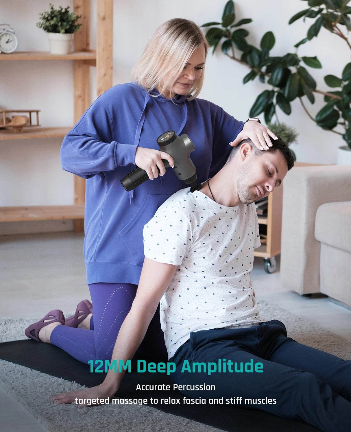 Professional Deep Tissue Percussion Massage Gun with 7 Heads - Omega Lifestyles