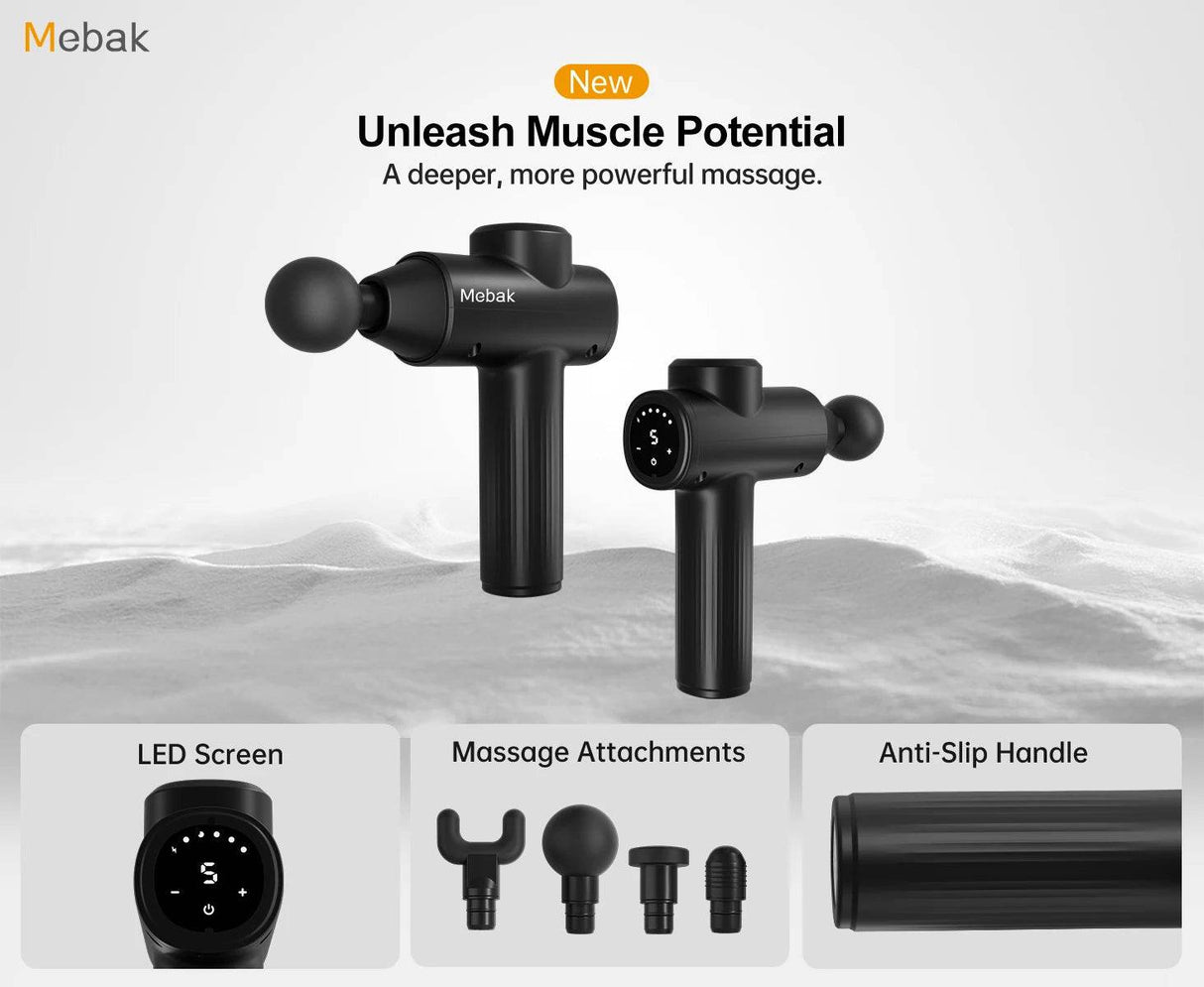 Deep Tissue Portable Massage Gun With Four Heads - Omega Lifestyles