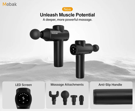 Deep Tissue Portable Massage Gun With Four Heads - Omega Lifestyles