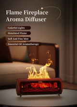 Fireplace Ultrasonic Essential Oil Aroma Diffuser Humidifier - Omega Lifestyles