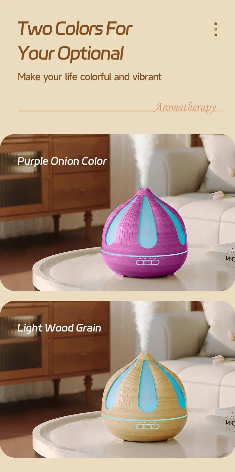 Ultrasonic Remote Control Oil Diffuser With LED Nightlight - Omega Lifestyles