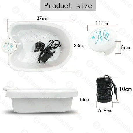 Detoxifying Ionic Foot Bath Electric Hydrotherapy Massage Device - Omega Lifestyles