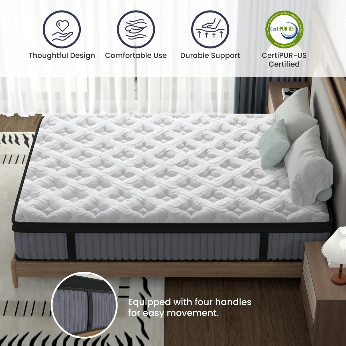 Medium 14-Inch Hybrid Memory Foam Innerspring Mattress