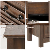 Rustic Wooden 12-Drawer Large Bedroom Dresser Chest