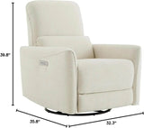 Power Recliner Swivel Glider Chair with Lumbar Support - Omega Lifestyles