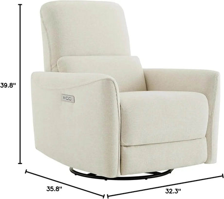 Power Recliner Swivel Glider Chair with Lumbar Support - Omega Lifestyles