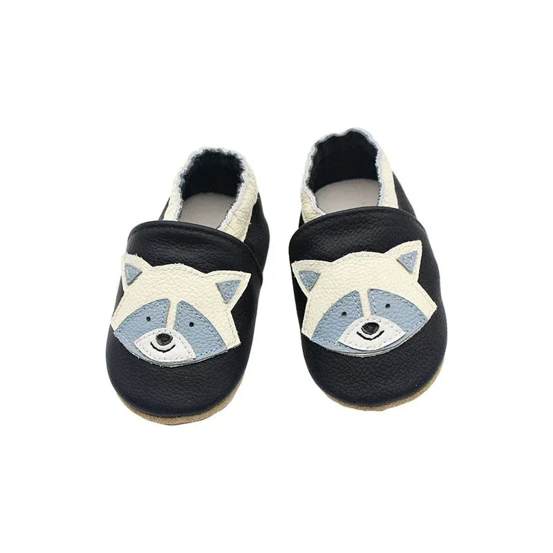 Breathable Leather Baby Shoes Soft First Walkers - Omega Lifestyles