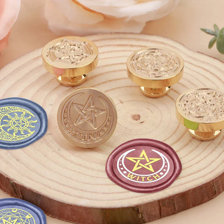 Vintage Halloween Skull Tree Wax Seal Stamp Brass Head - Omega Lifestyles