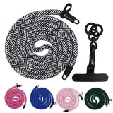 120cm Thick Adjustable Polyester Crossbody Phone Lanyard