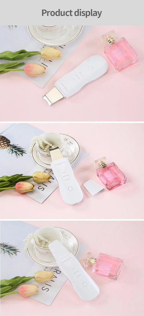 Deep Vibrate Ultrasonic Facial Skin Scrubber Cleaner - Omega Lifestyles