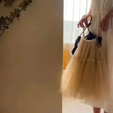 Girls Lace Mesh Summer Casual A-Line Dress - Omega Lifestyles