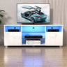 Modern High Gloss LED TV Stand With Storage Cabinet
