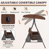 Outdoor Patio Swing with Adjustable Canopy - Omega Lifestyles