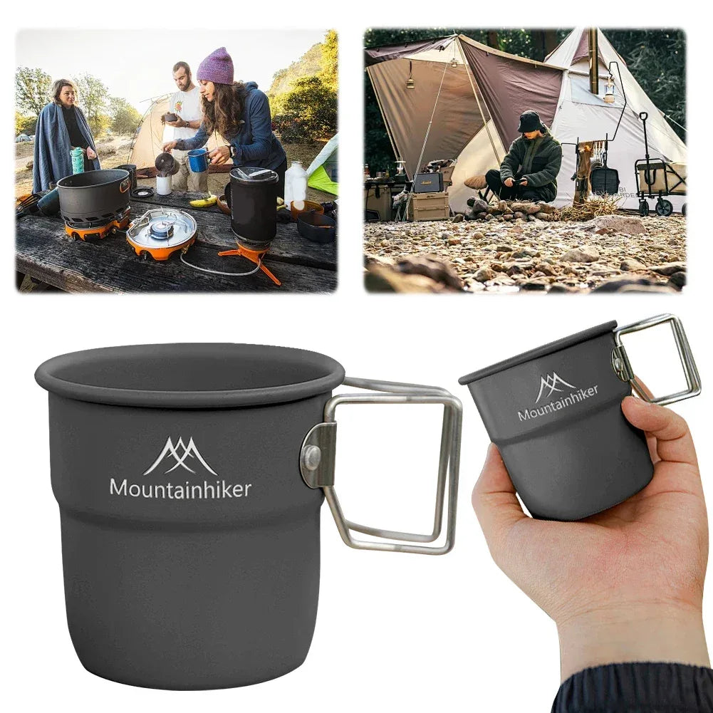 Lightweight 300ml Aluminum Alloy Foldable Camping Mug - Omega Lifestyles