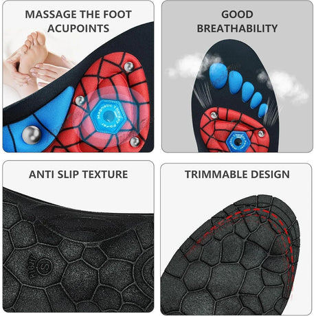 Magnetic Massage Anti-Fatigue Arch Support Sneaker Insoles - Omega Lifestyles