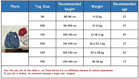 Children's Casual Loose Fit Cotton Denim Jeans - Omega Lifestyles