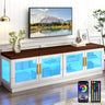 70-Inch Modern LED High Glossy Wooden TV Stand