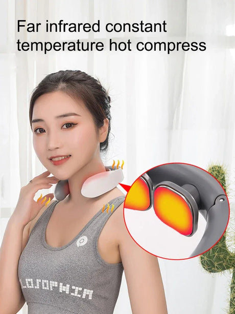 Composite Material Four-Head Neck Heating Vibration Massager - Omega Lifestyles