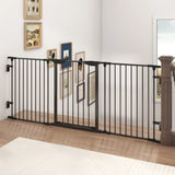 Metal Safety Playpen Baby Gate Pet Fence 3-Panel 30-Inch Height
