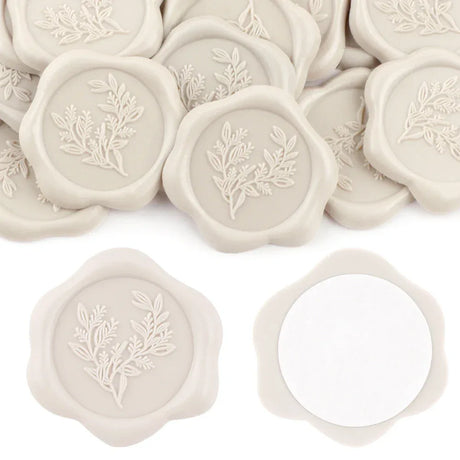 Set Of 20 Multicolor Eucalyptus Wax Seal Stickers - Omega Lifestyles